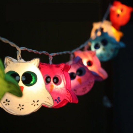 Hooty Owls  - 20 Lamps<br />Rainbow Colours  Pre-order dispatch 30 Nov 24