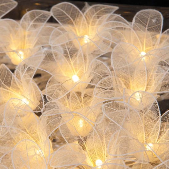 Fascinator Lilies - 20 Lamps<br />Natural Cream