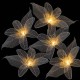 Fascinator Lilies - 20 Lamps<br />Natural Cream